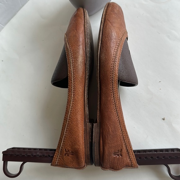 FRYE Carson Brown Leather Ballet Flats Women’s Sz 7M - Picture 10 of 15